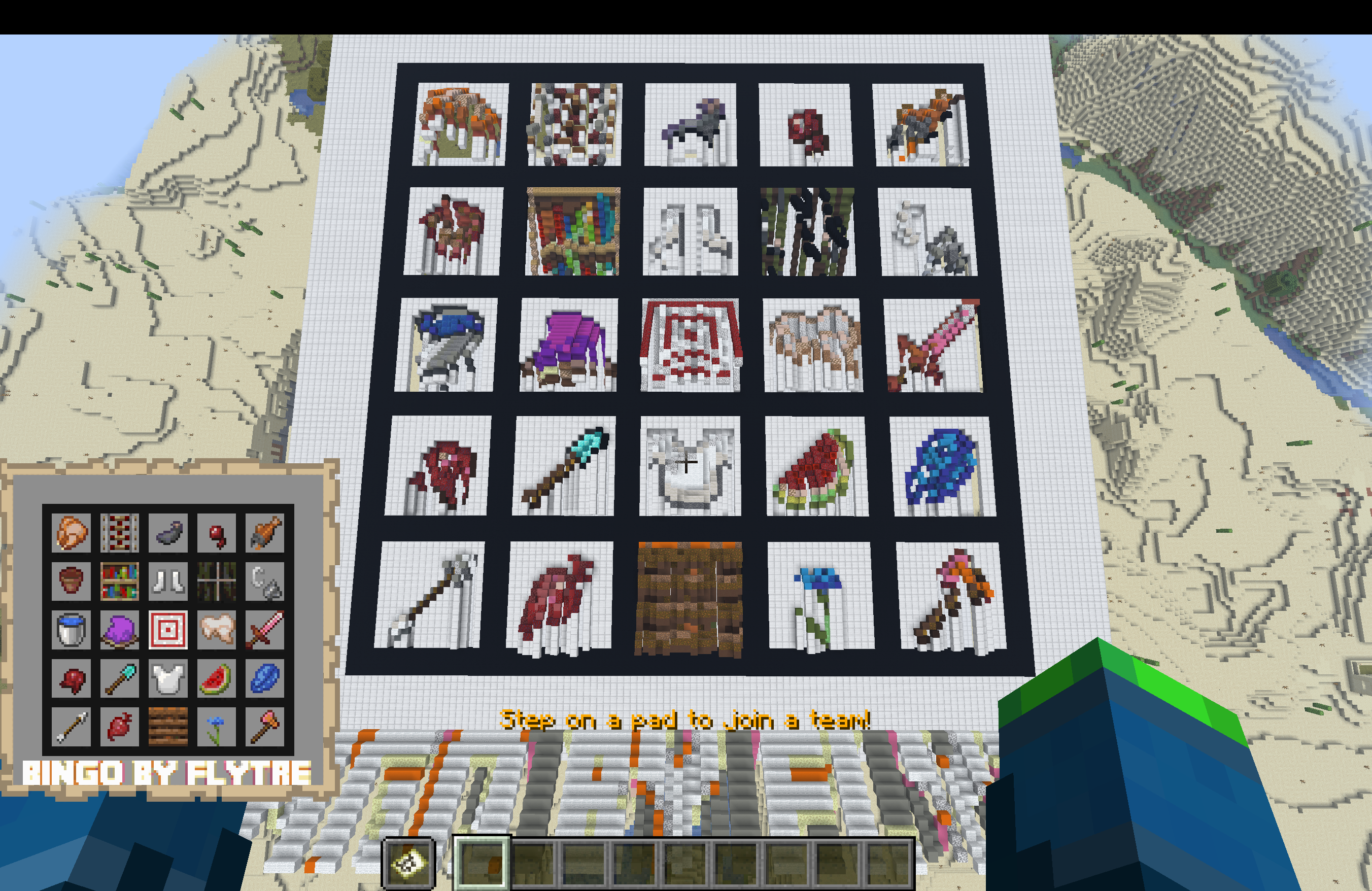 Bingo board example
